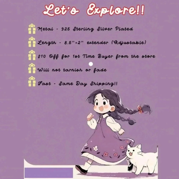 ▶ PERSONALIZED❤️HEART CHARM A to Z, DAINTY SILVER INITIAL ANKLET GIRL, ELDM22302 - Picture 3 of 14